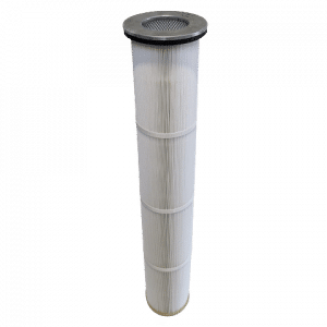 Ersatzfilter KAPPA: Filterpatrone 215-Bundflansch 10 m² PolyBico NANO 185 x 1.150 mm Filterklasse F7/F8 Ersatzfilter Kappa